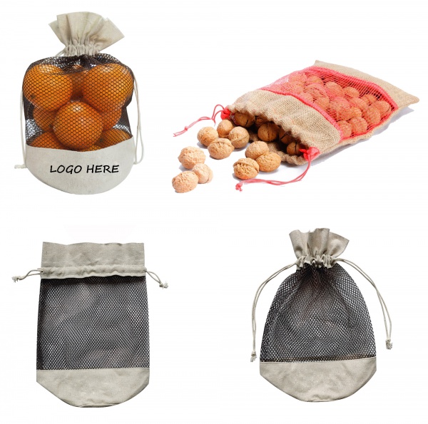Flex Mesh Storage food Drawstring Bag