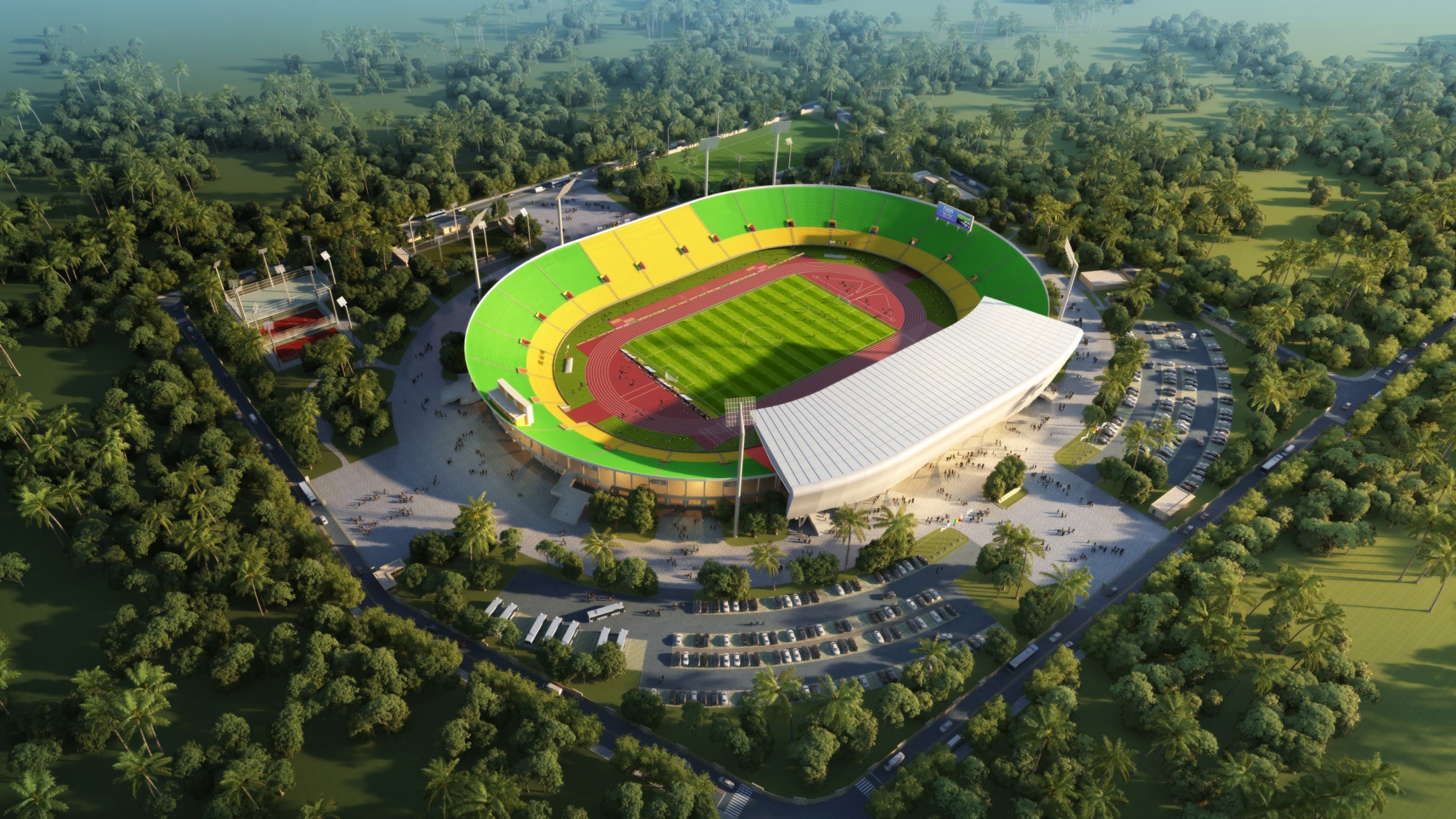 Assisted the mechanical and electrical installation of 4 stadium maintenance projects in Senegal