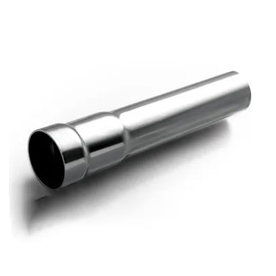 With straight pipe straight-through