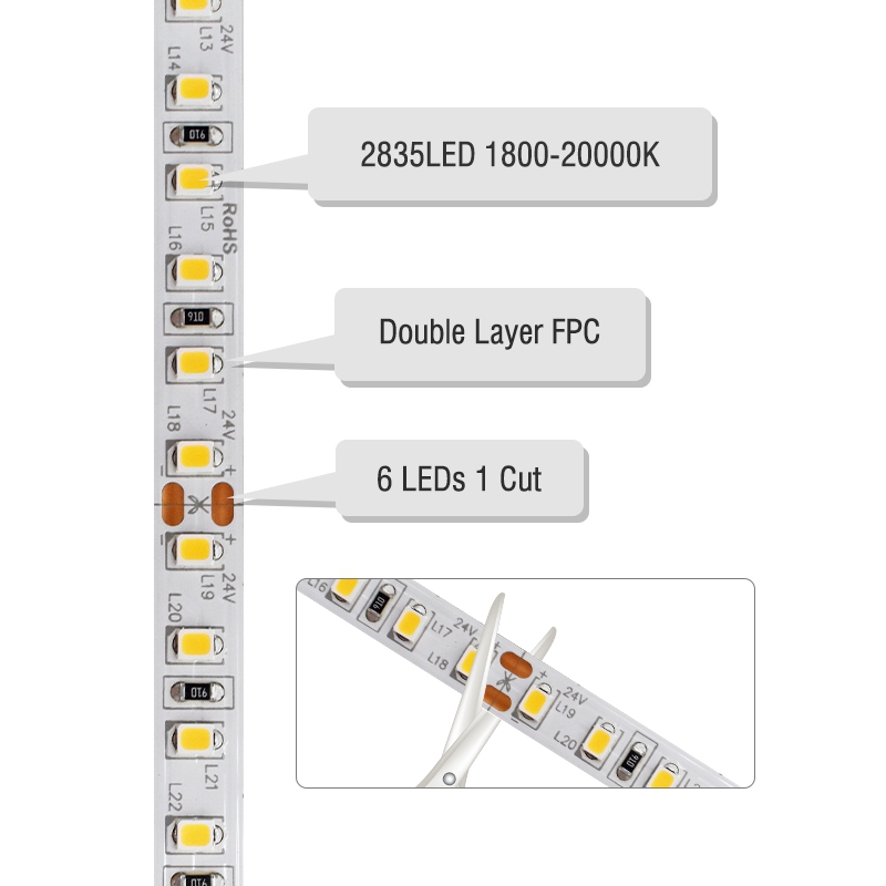 120LEDs SMD2835 LED Strip