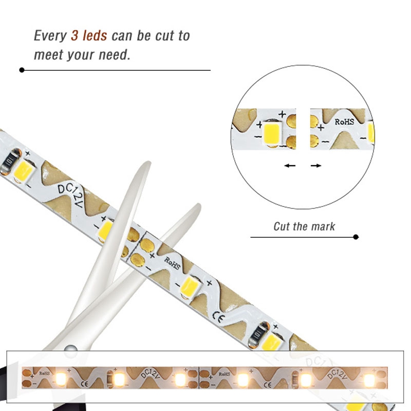 60LEDs SMD2835 S Shape LED Strip