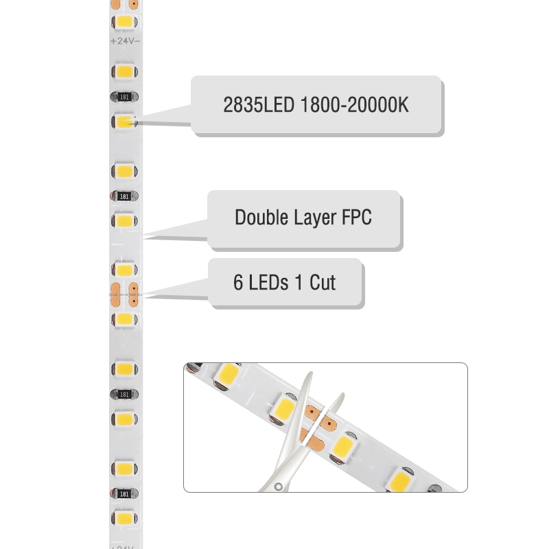 120LEDs SMD2835 Narrow LED Strip
