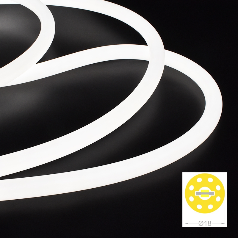 D18 Round View Neon Tube