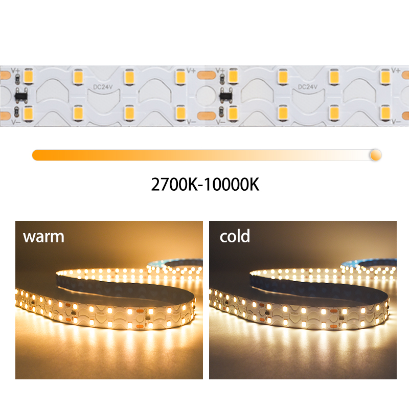 160LEDs SMD2835 double row S-shaped LED strip