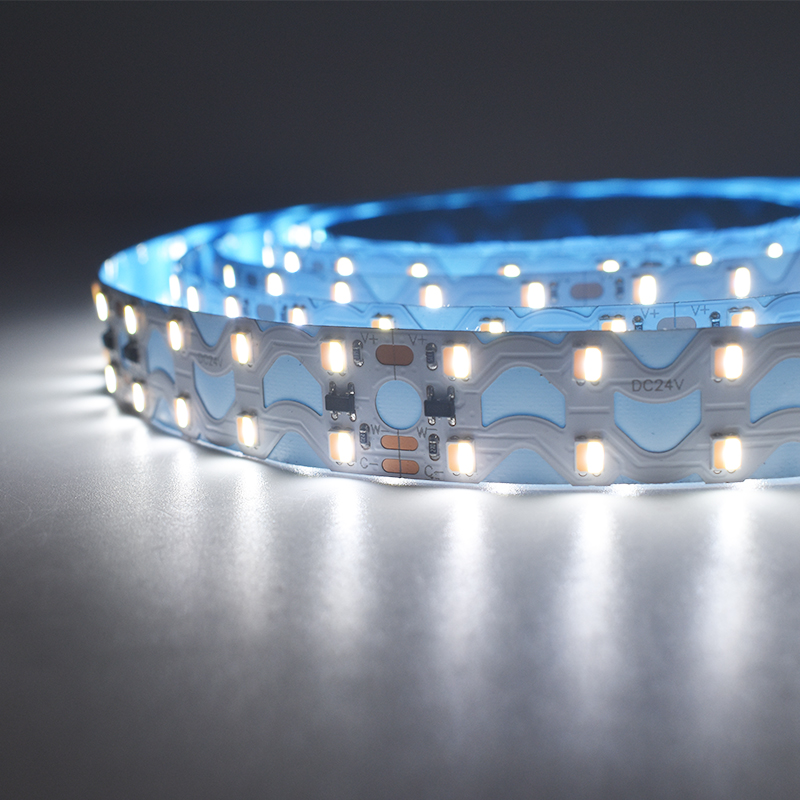 160LEDs SMD2835 double row S-shaped LED strip（CCT）