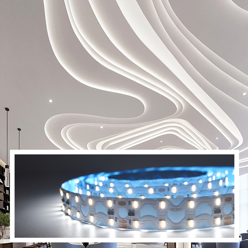 160LEDs SMD2835 double row S-shaped LED strip（CCT）