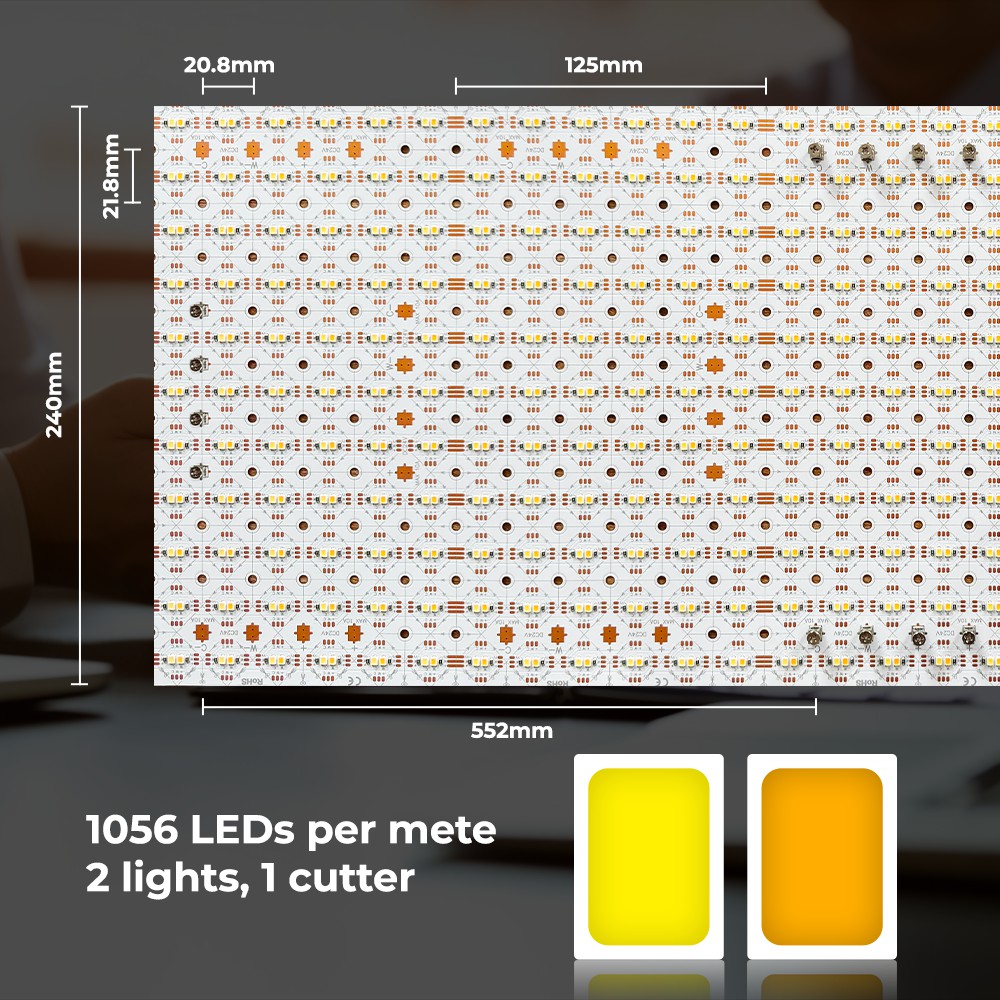 100-meter ultra-long free-cut LED light panel Dual color temperature