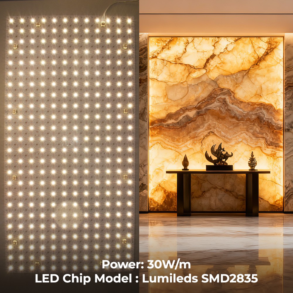 Flexible LED light sheet