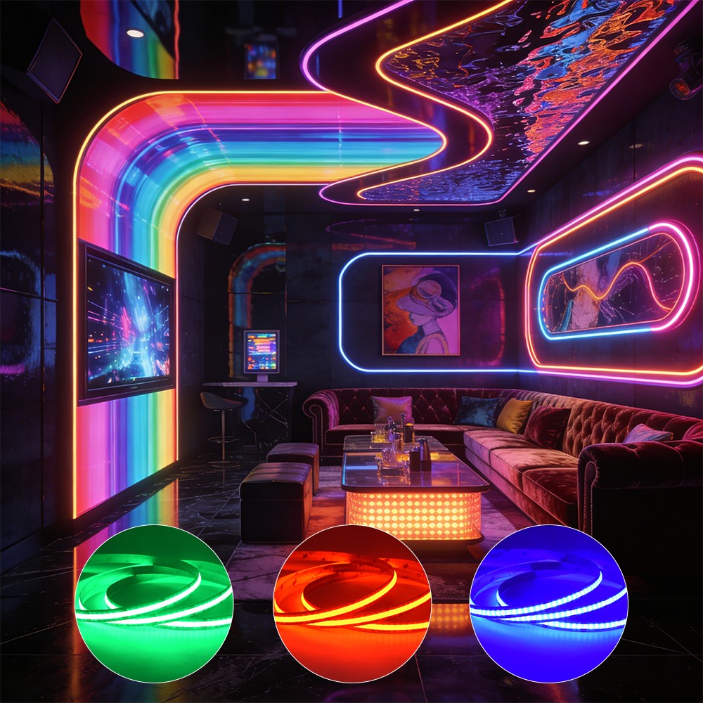 672LEDs RGB COB LED Light Strips
