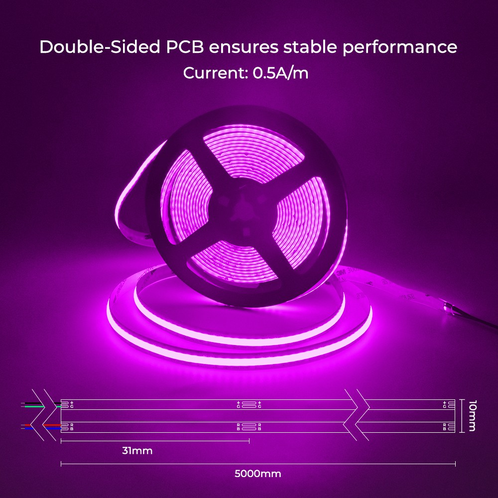 672LEDs RGB COB LED Light Strips