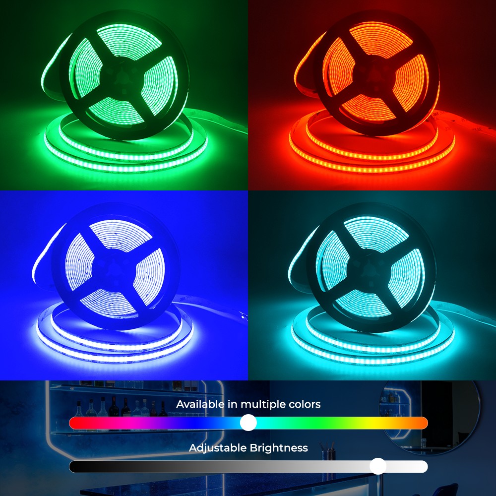 672LEDs RGB COB LED Light Strips