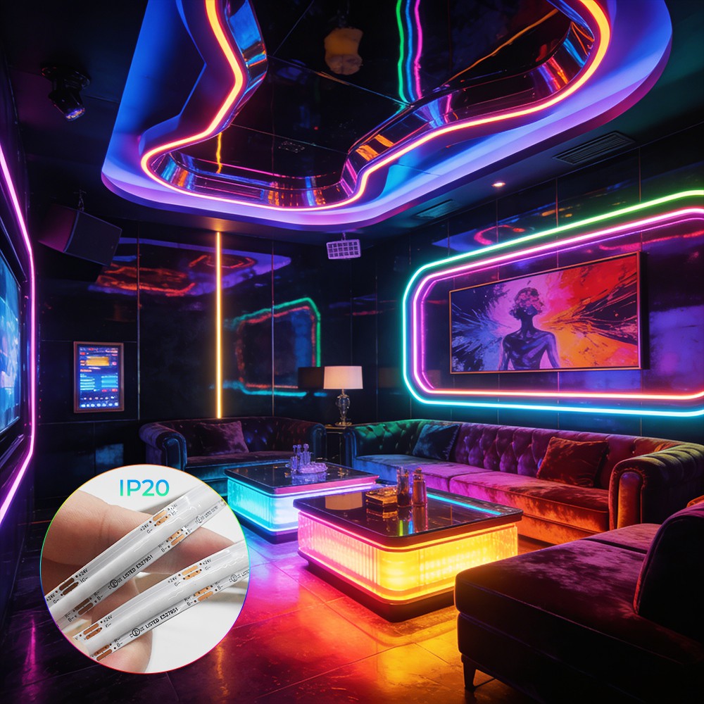 672LEDs RGB COB LED Light Strips