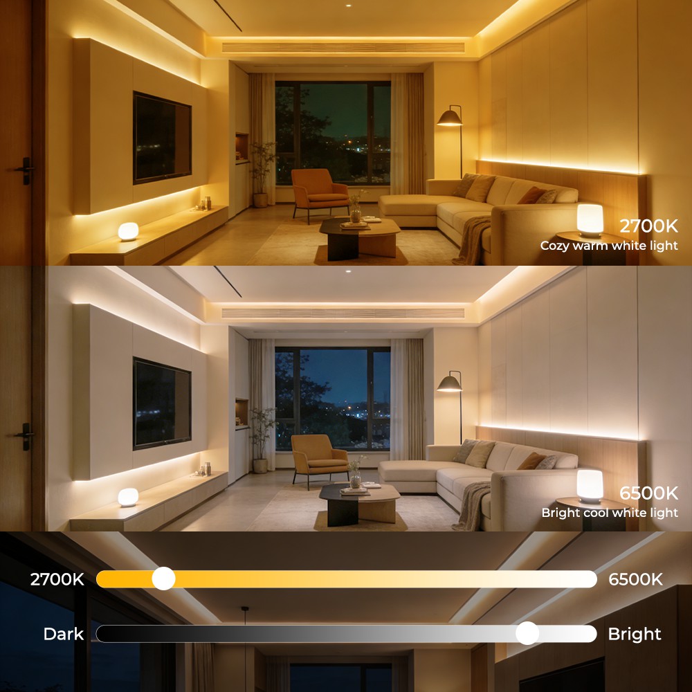 608LEDs CCT COB LED Light Strips
