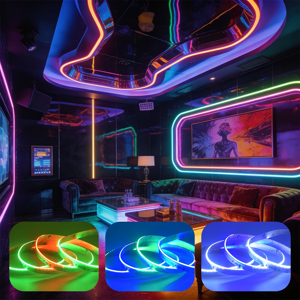 630LEDs Side View Addressable COB LED Light Strips