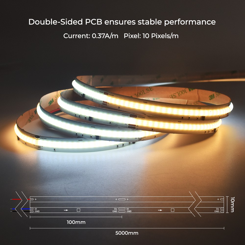 560LEDs Addressable CCT COB LED Light Strips