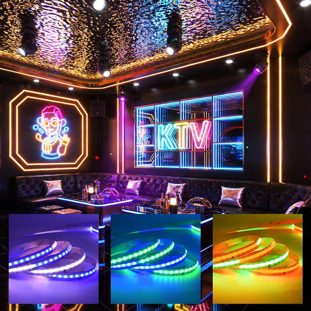 432LEDs Addressable RGB COB LED Light Strips