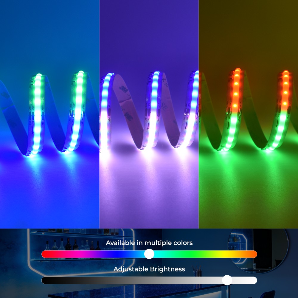 432LEDs Addressable RGB COB LED Light Strips