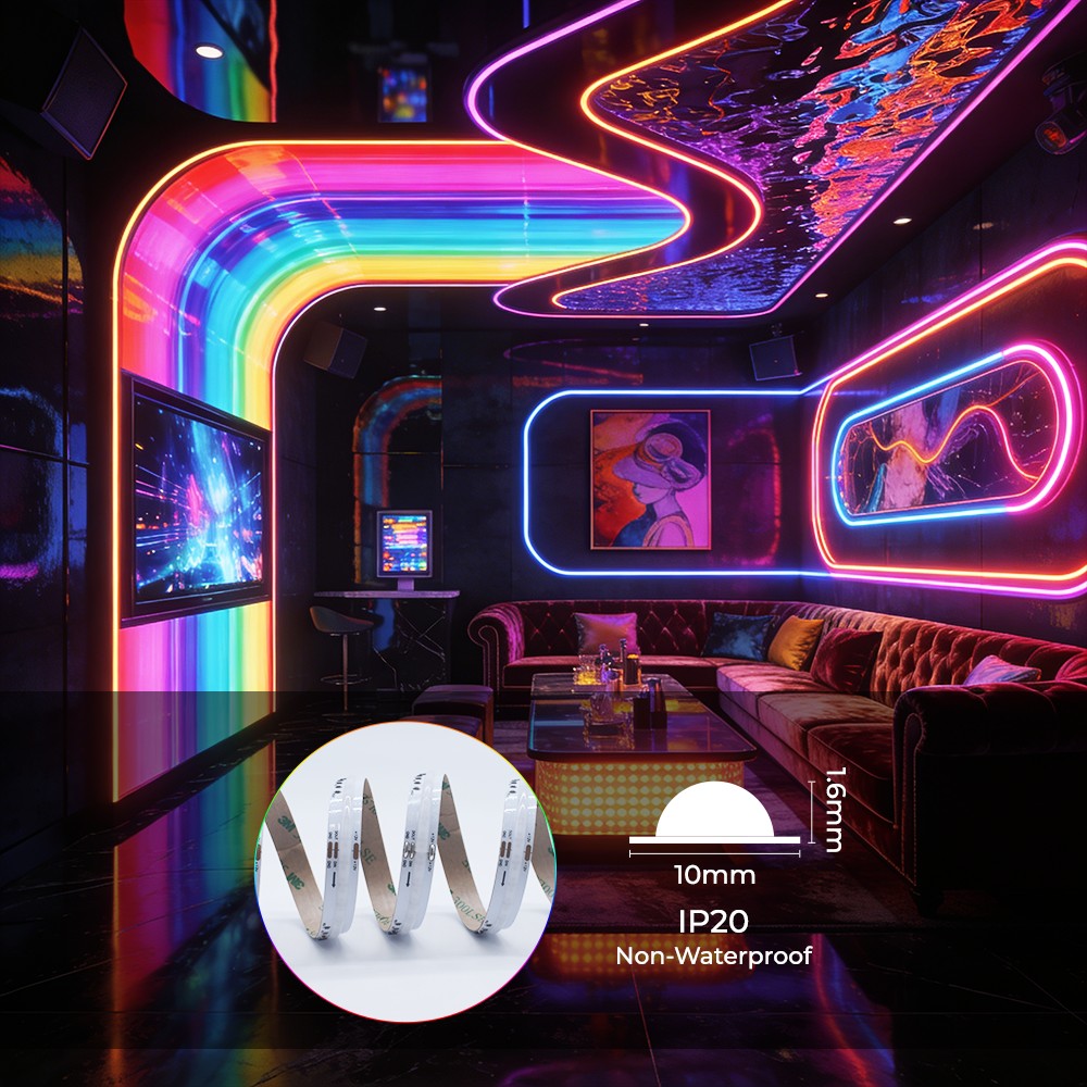 432LEDs Addressable RGB COB LED Light Strips