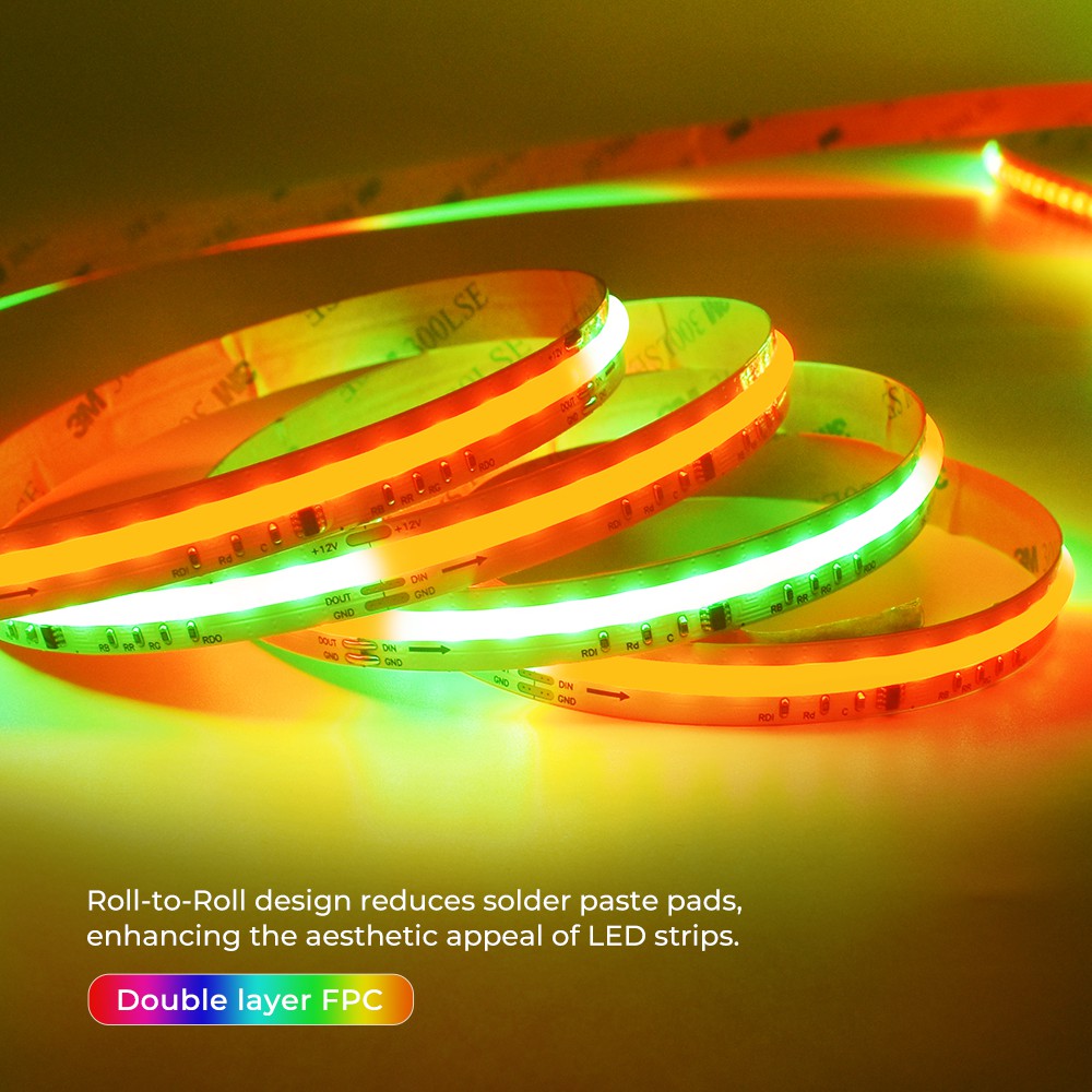 432LEDs Addressable RGB COB LED Light Strips