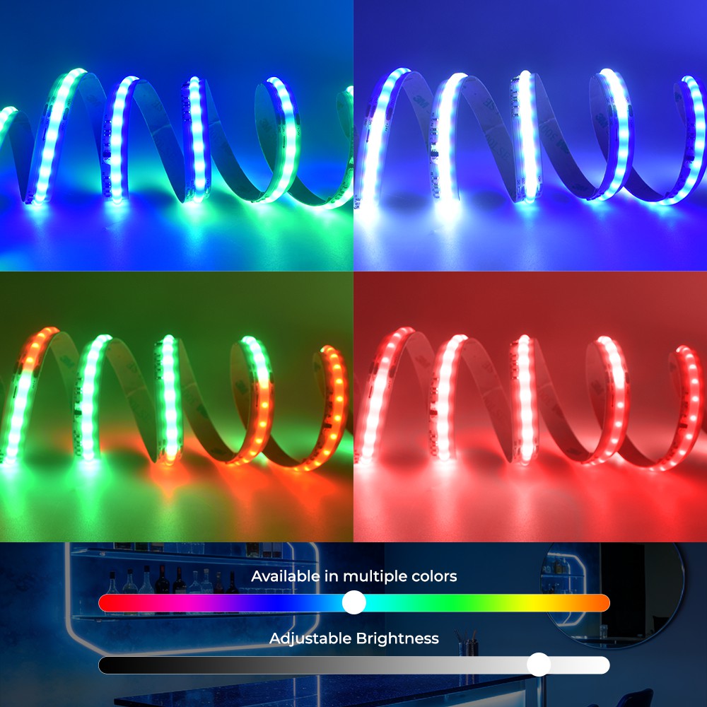 420LEDs Addressable RGB COB LED Light Strips