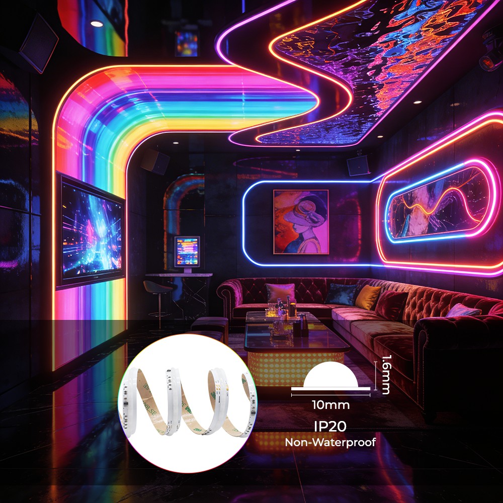 420LEDs Addressable RGB COB LED Light Strips