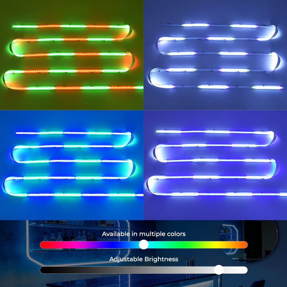 576LEDs Addressable RGB COB LED Light Strips