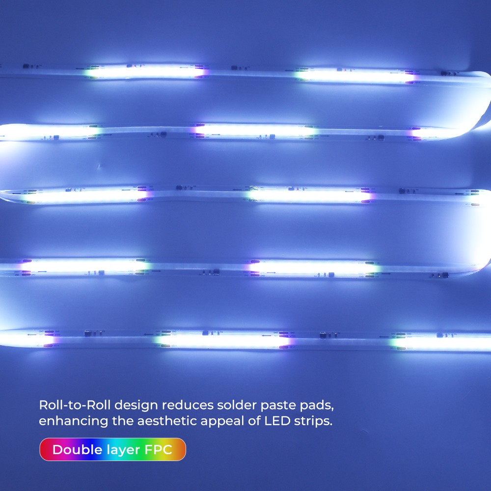 576LEDs Addressable RGB COB LED Light Strips