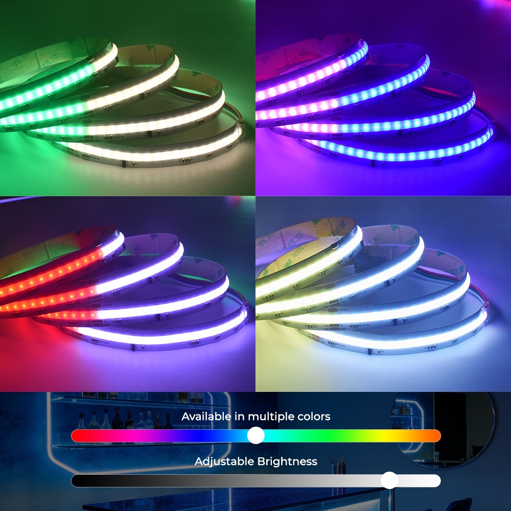 840LEDs Addressable RGBW COB LED Light Strips
