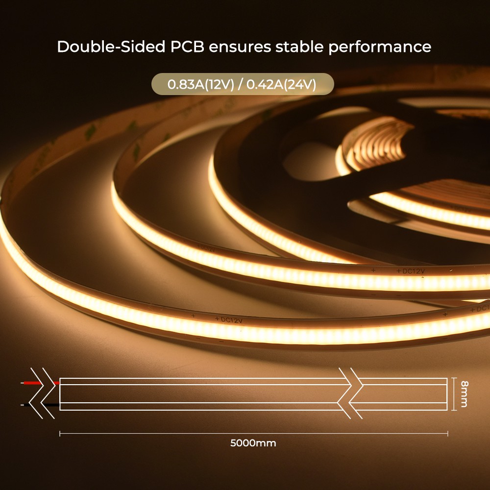 600LEDs Free Cutting COB LED Light Strips
