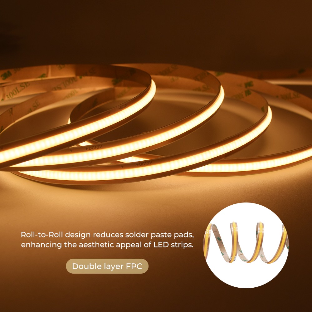600LEDs Free Cutting COB LED Light Strips