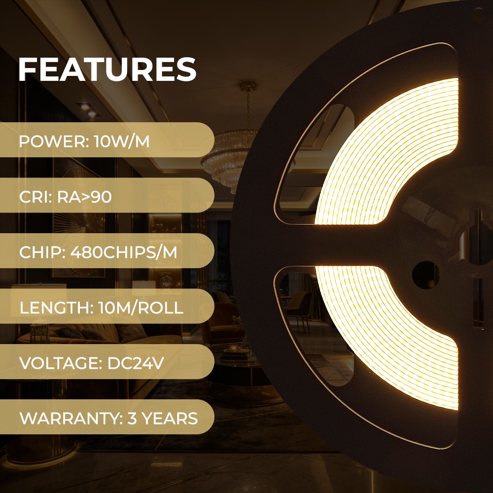 480LEDs Constant Current COB LED Light Strips