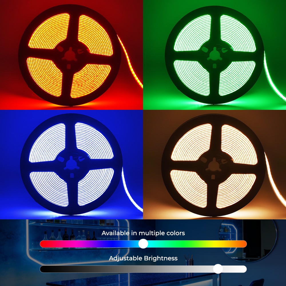 896LEDs RGBW COB LED Light Strips