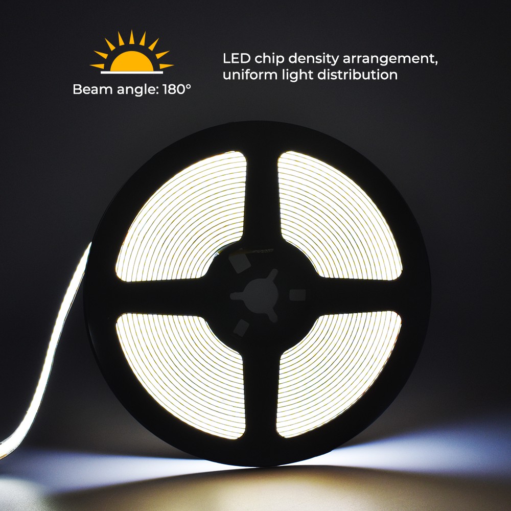 608LEDs CCT COB LED Light Strip