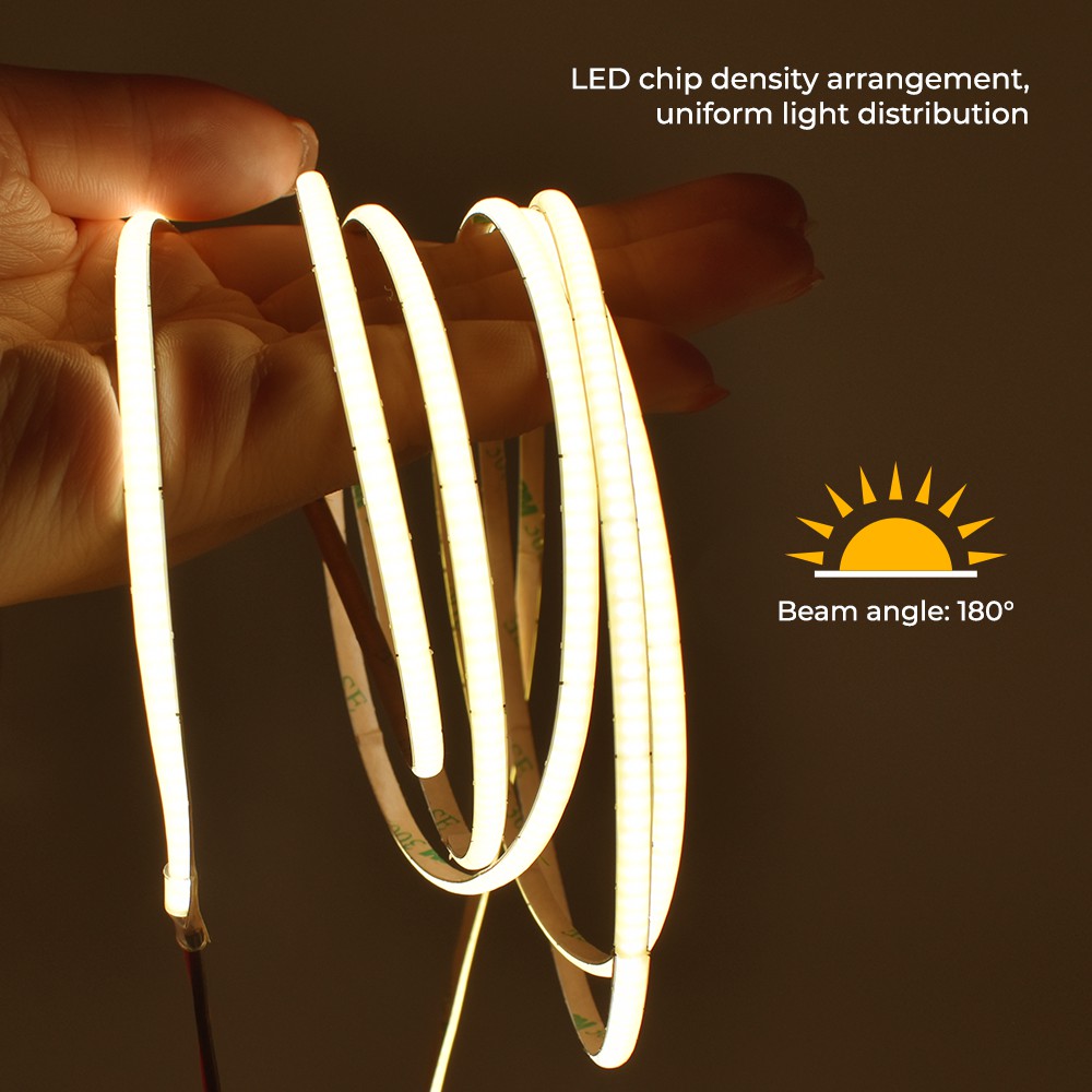 480LEDs Narrow COB LED Light Strips