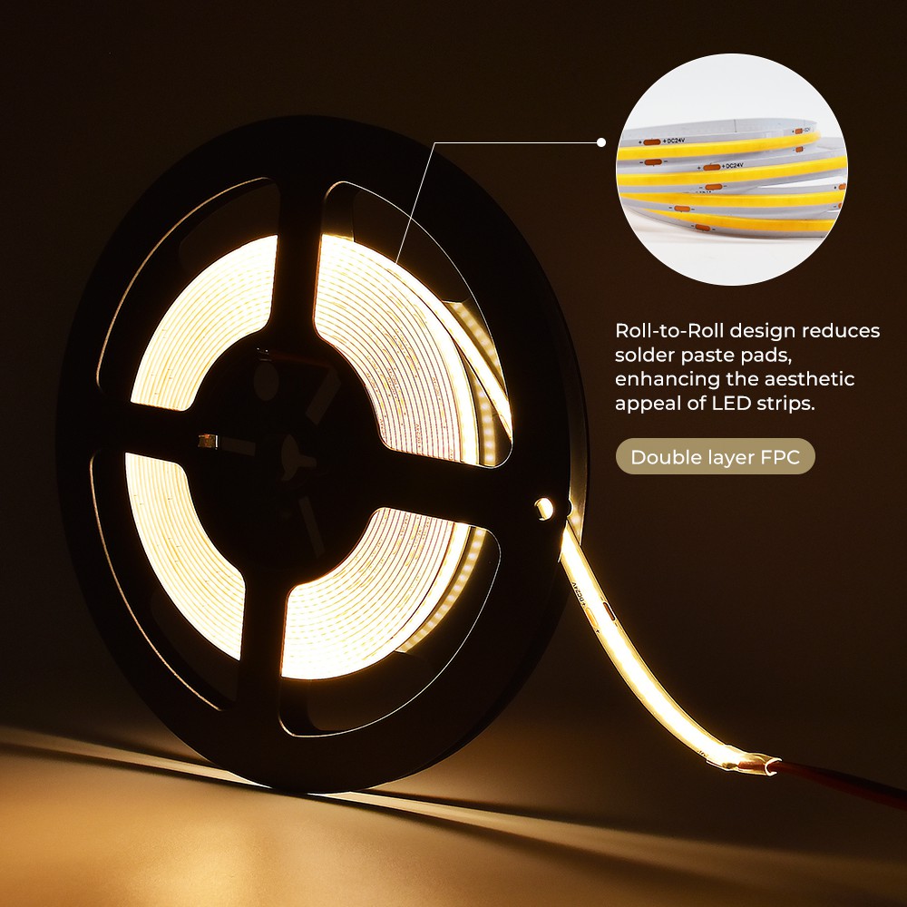 320LEDs Roll To Roll COB LED Light Strip