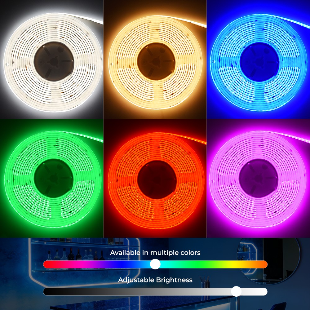 840LEDs RGBCCT COB LED Light Strips