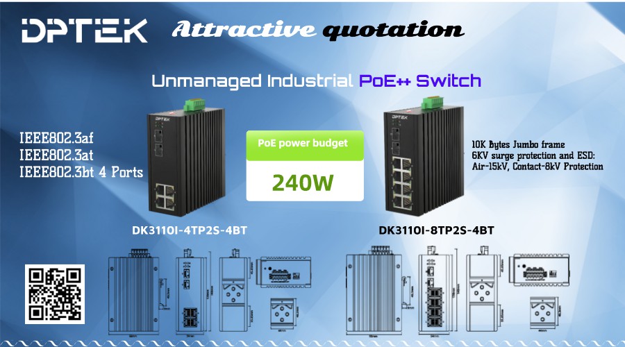 New product launch-Unmanaged Industrial PoE++ Switch