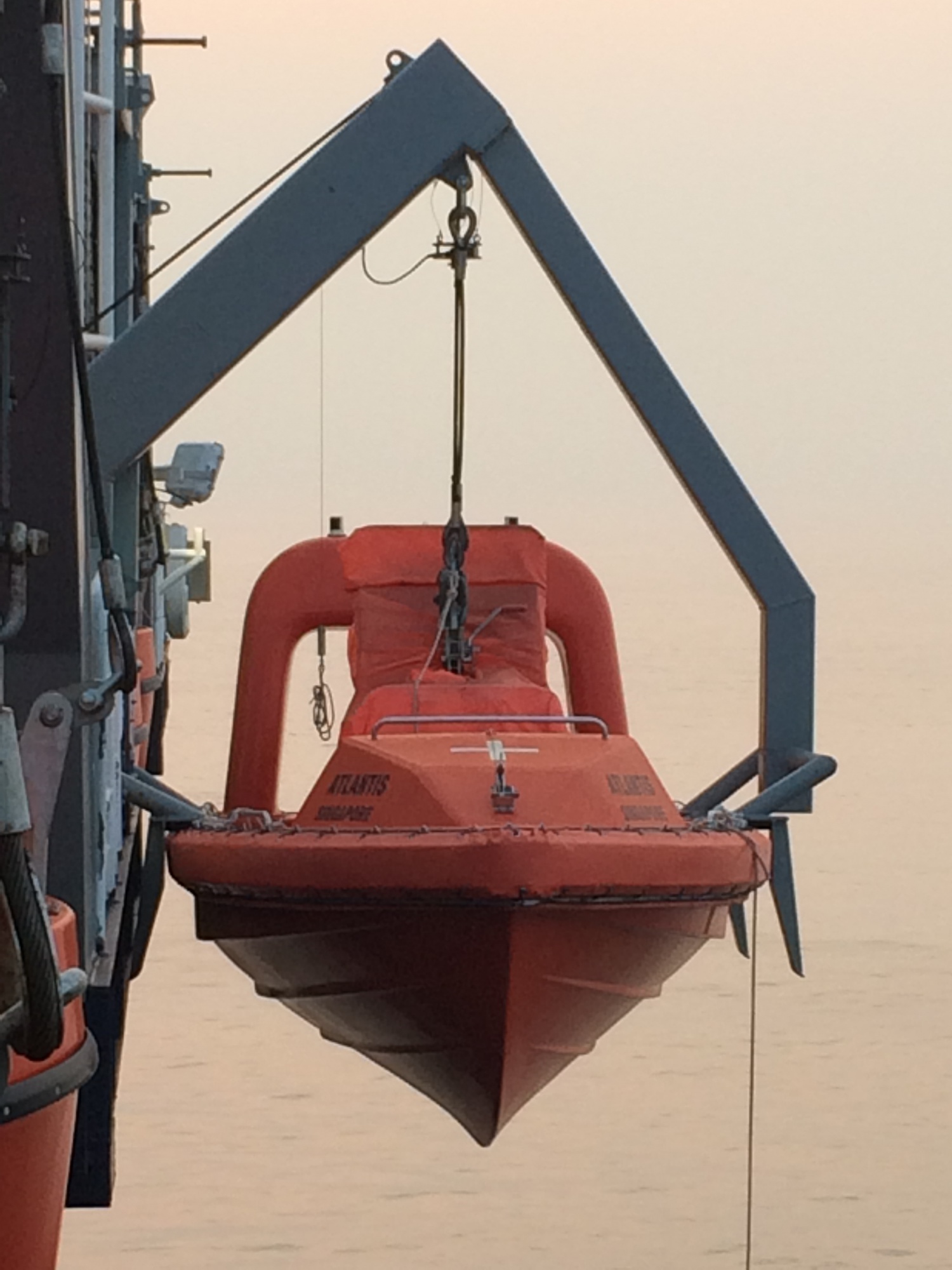 PLATFORM RESCUE BOAT DAVIT