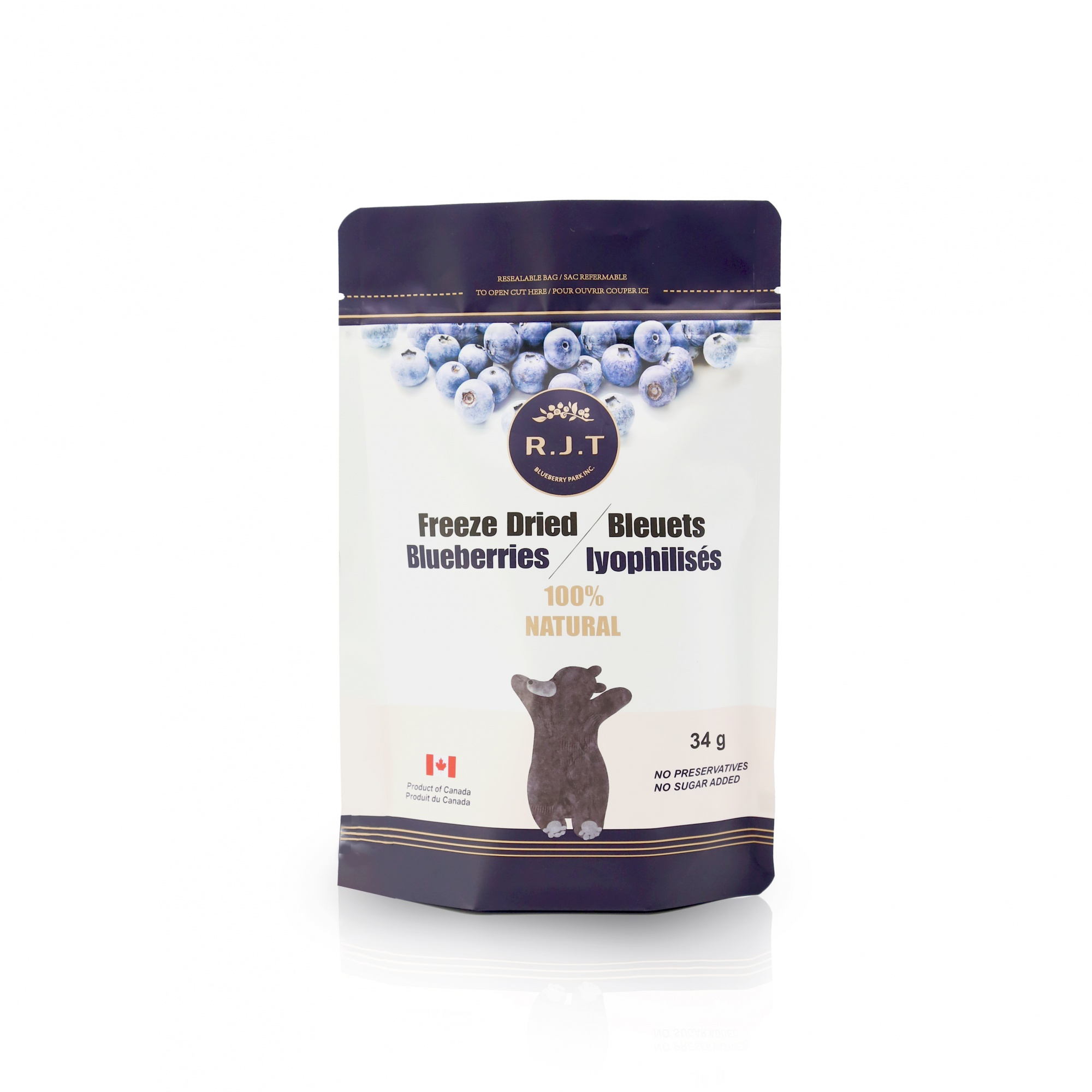 Freeze Dried Fruit Stand Up Pouch with Window
