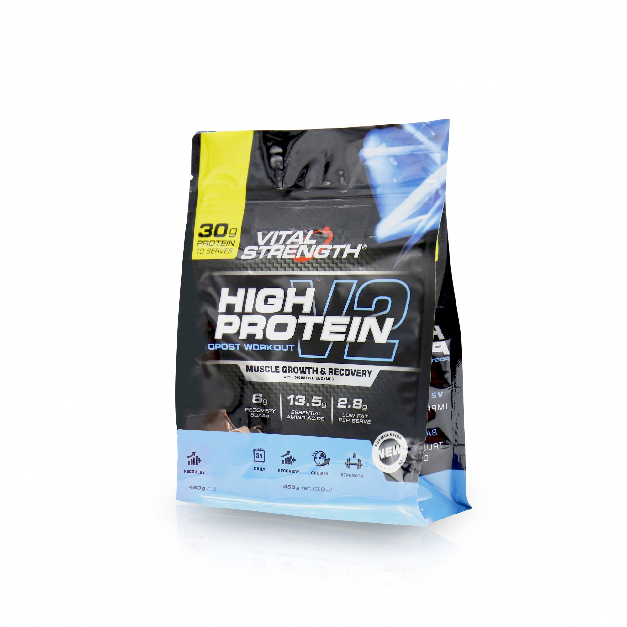 Custom Reusable Zipper Bag For Protein Powder Bag Packaging