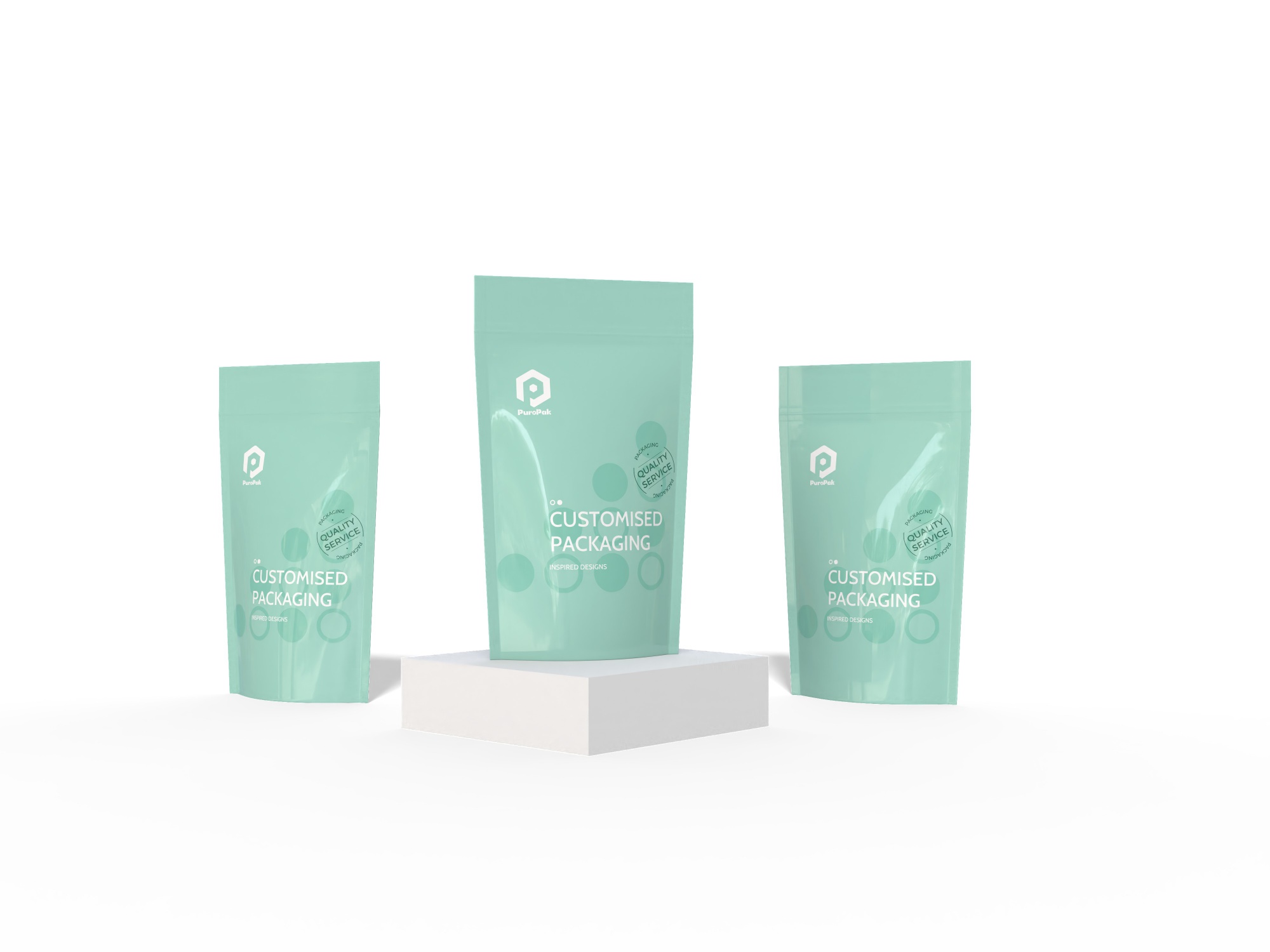 Custom Printing Stand up Pouch Bags with Zipper
