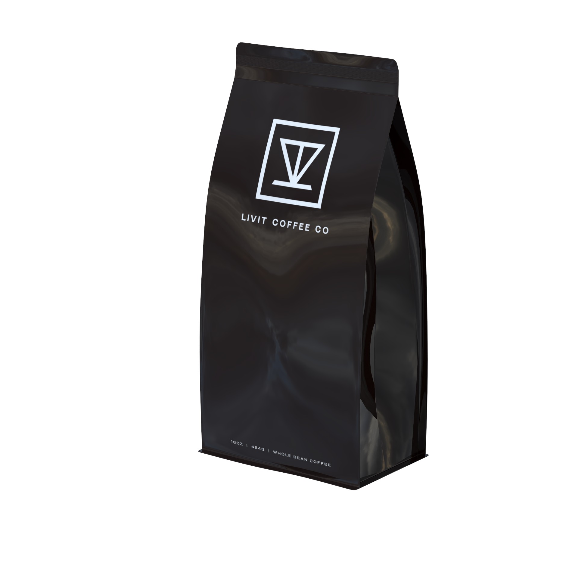 Factory Price Flat Bottom Bag Coffee Bean Packaging