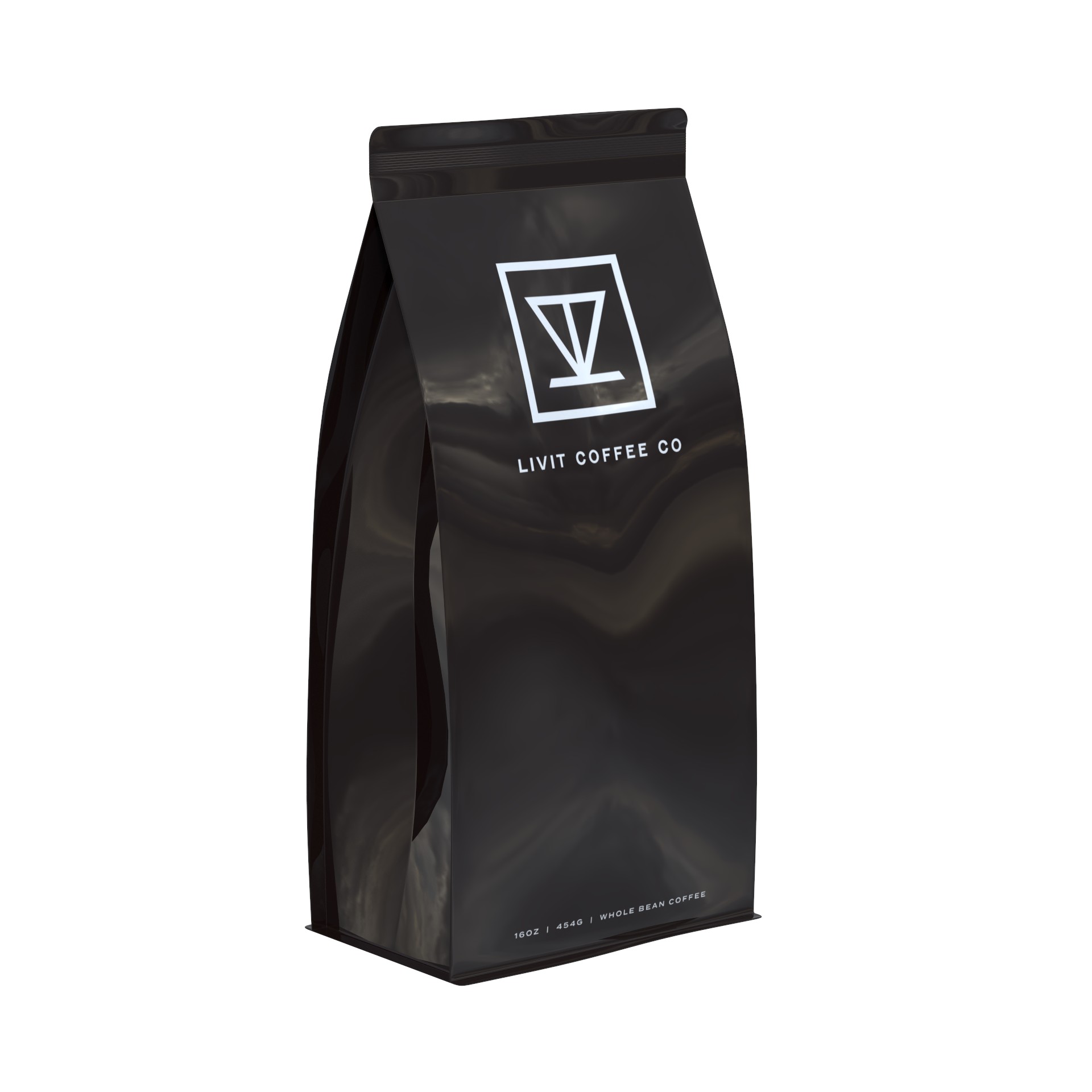 Factory Price Flat Bottom Bag Coffee Bean Packaging