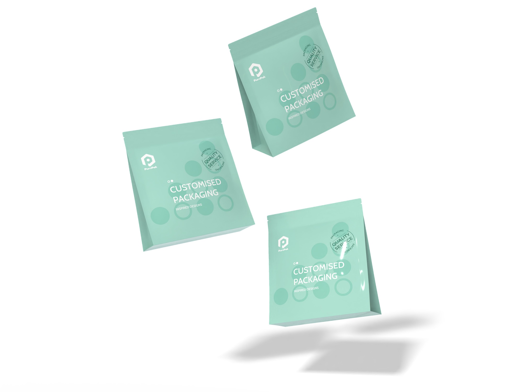 Custom Food Grade Flat Bottom Pouch Bag Wholesale