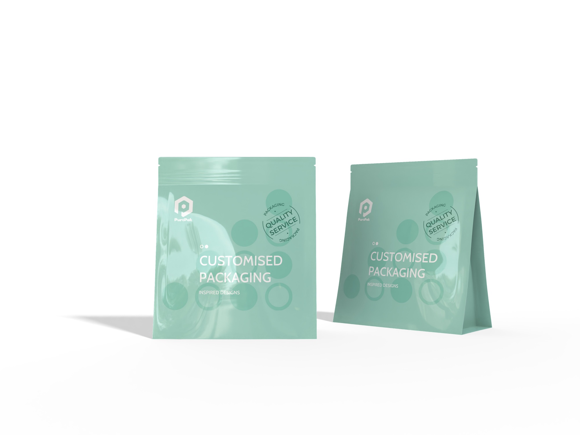 Custom Food Grade Flat Bottom Pouch Bag Wholesale