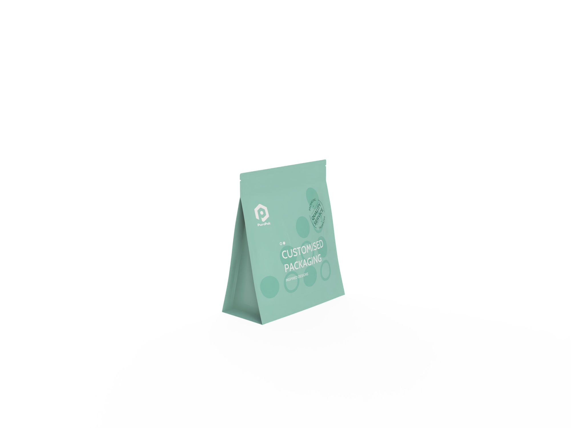 Custom Food Grade Flat Bottom Pouch Bag Wholesale