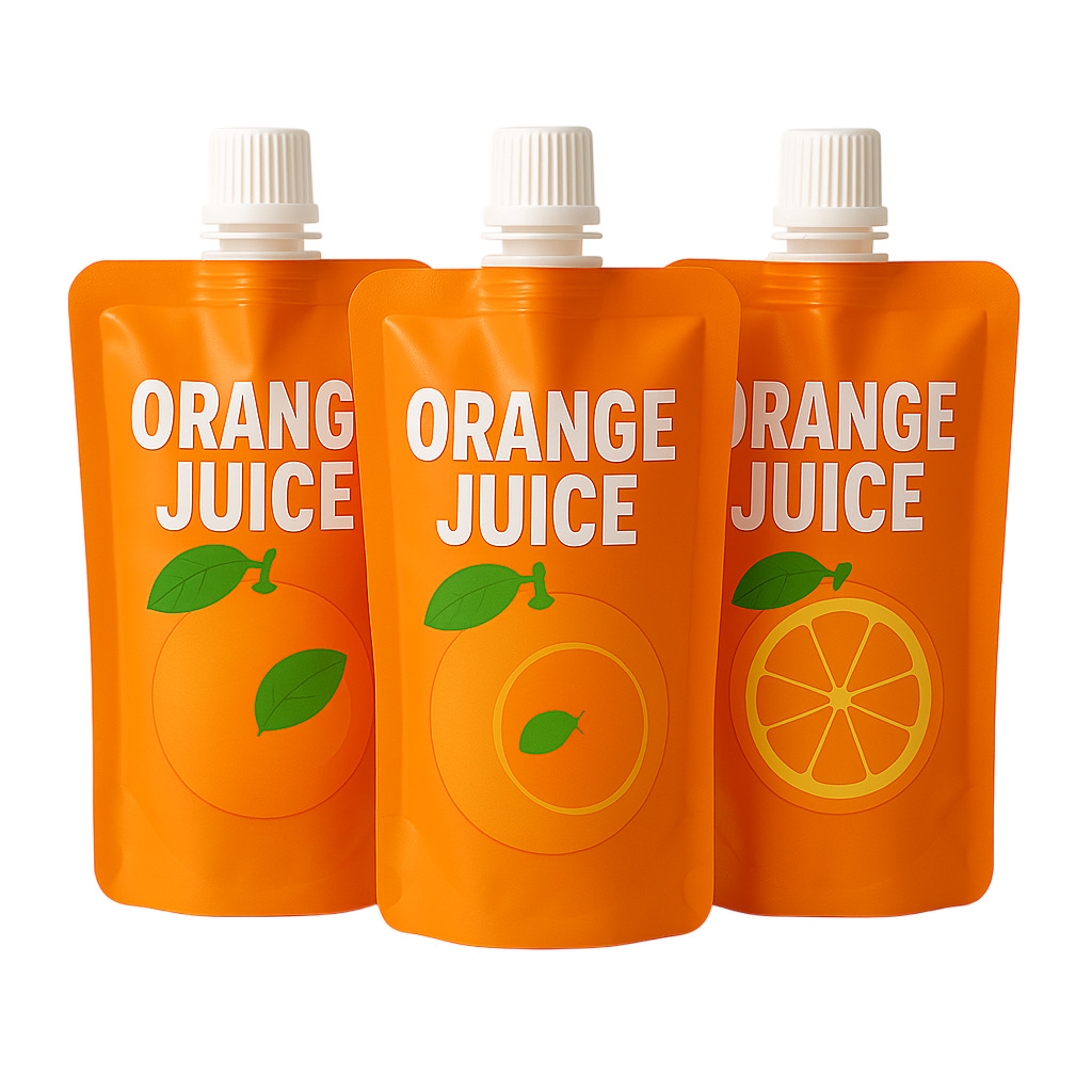 Aluminum Foil Stand Up Spout Pouch Bag For Juice