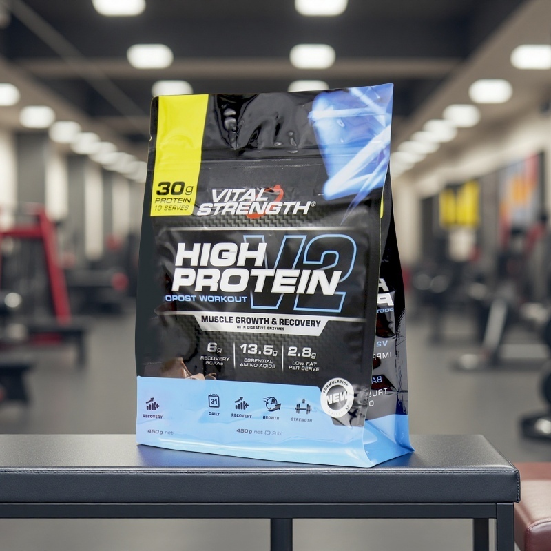 Custom Reusable Zipper Bag For Protein Powder Bag Packaging
