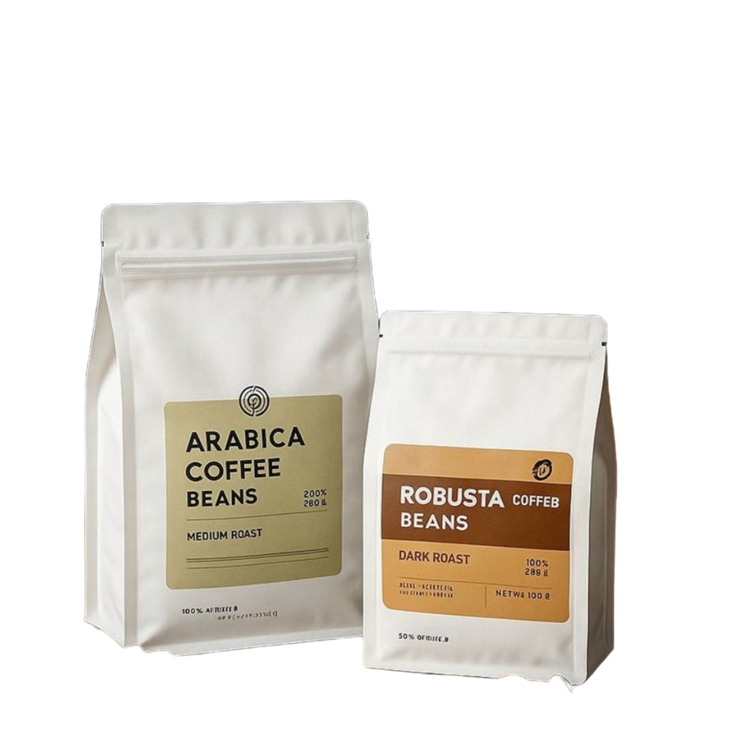 Flat Bottom Coffee Bag With Zipper