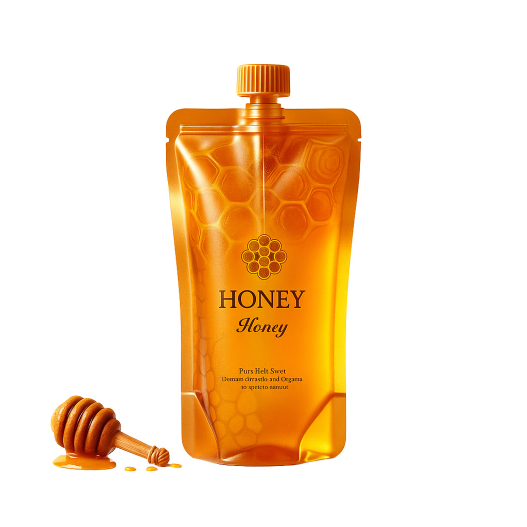 Spouted Stand-Up Barrier Pouches For Honey Packaging